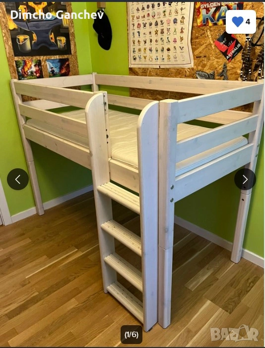 Детско легло със или без стълба, снимка 1