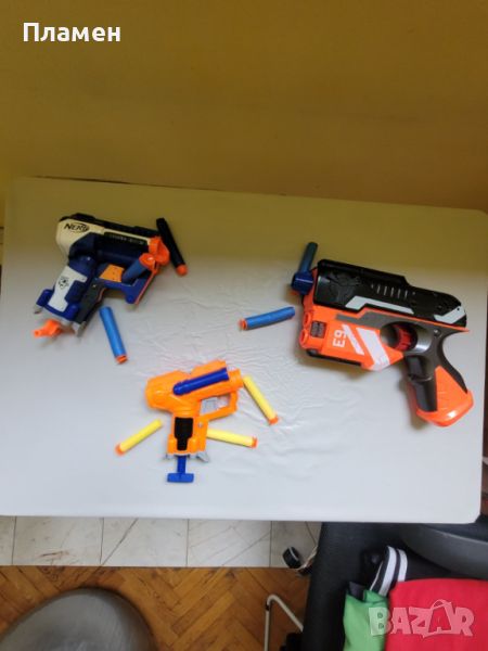 Детски пистолети Nerf + пистолет с капси, снимка 1