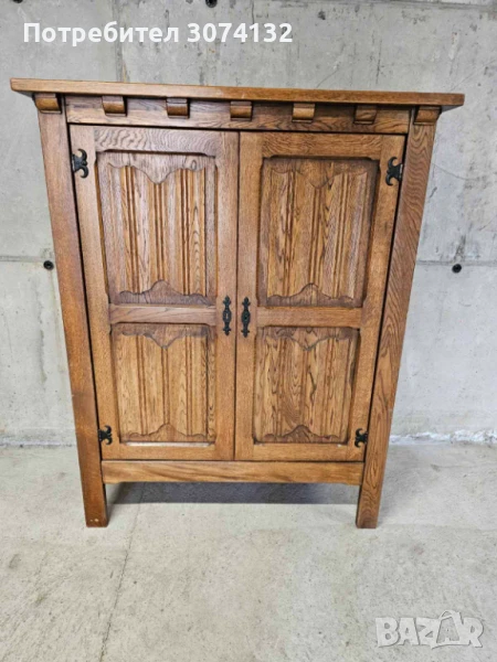 Масивен дъбов шкаф в стил Рустик, снимка 1