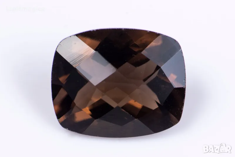 Опушен кварц 4.58ct cushion шлифовка №12, снимка 1