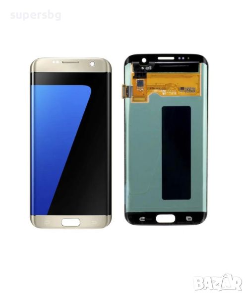 Дисплей за Samsung Galaxy S7 Edge /SM-G935 / NF / LCD Дисплей+Тъч скрийн/ Orig/ Златист и Черен, снимка 1