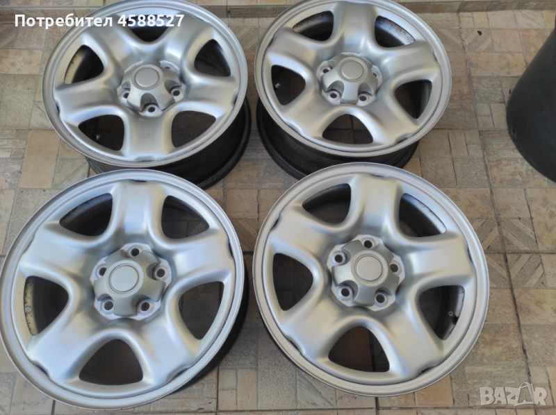 Железни джанти 16'' 5х114.3 6,5J, ц.о-60,1мм за Тойота рав4 Toyota Rav4, снимка 1