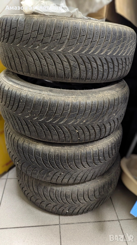 Железни джанти с гуми , снимка 1