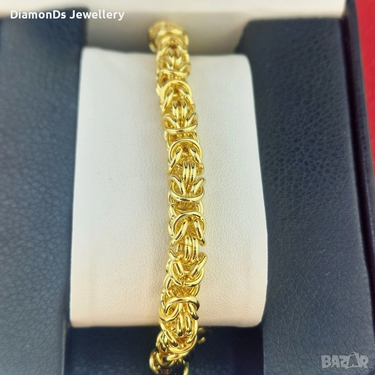 Royal Byzantine Bracelet 👑 | масивна гривна с позлата, снимка 1