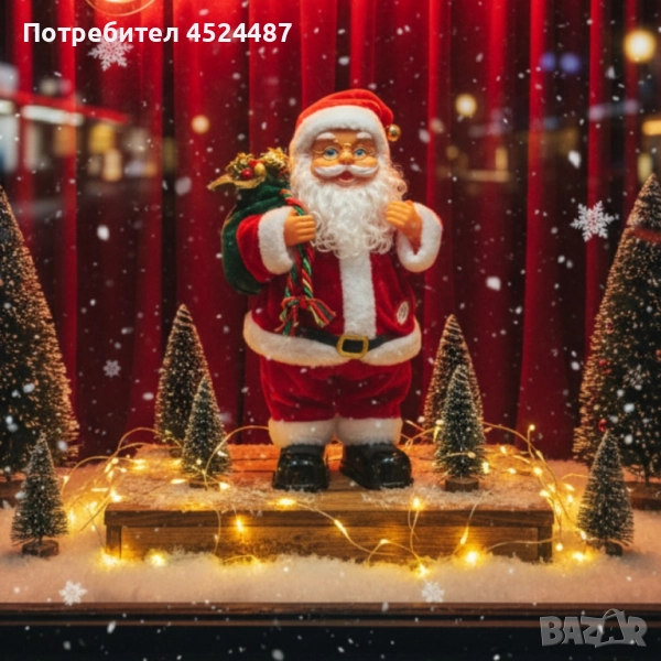 Танцуващ Дядо Коледа с музика и светлини – празнично настроение у дома, снимка 1