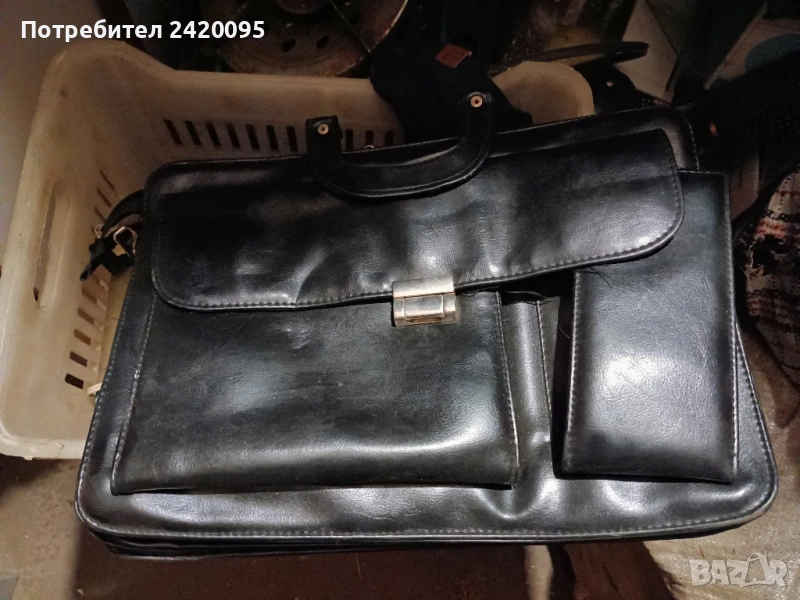  мъжка кожена чанта-20лв, снимка 1