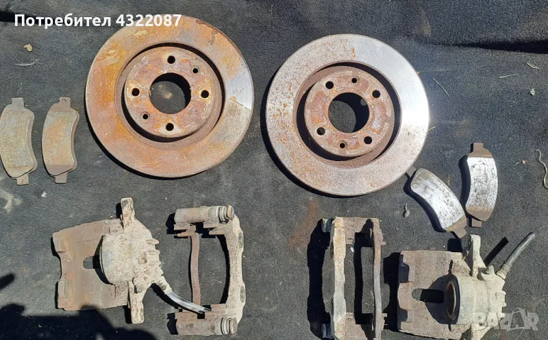 Спирачни дискове / апарати / накладки от Пежо 1007 / Peugeot 1007 1.6I 16V 110к.с NFU , снимка 1