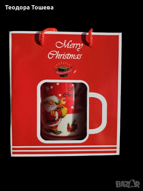 Коледна чаша с лъжичка , снимка 1