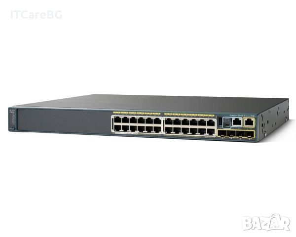 Суич Cisco 2960S 24xGIG 4xSFP POE+ 370W, снимка 1