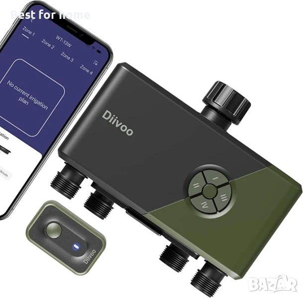 Diivoo WiFi таймер за поливане с 4 изхода, снимка 1