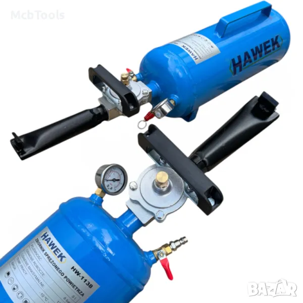 Бутилка за шоково помпане на гуми 9 литра HAWEK, снимка 1