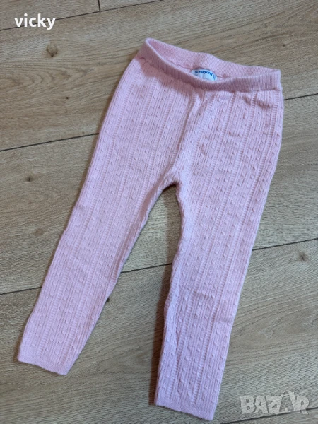 Елегантно клинче от тънко плетиво в бонбонен розов цвят Mayoral, 36М/98см, снимка 1