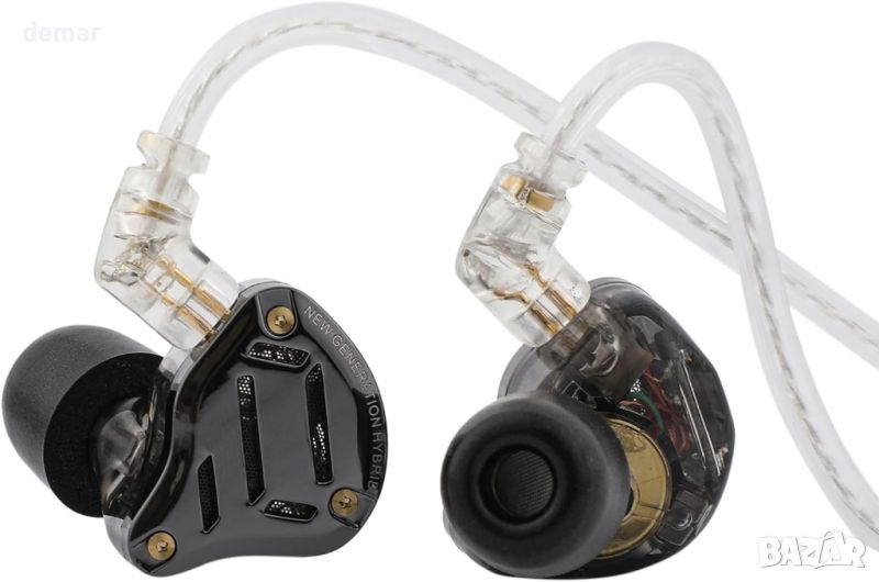 Linsoul KZ ZS10 PRO 2 In Ear Monitor IEM, 1DD+4BA хибридни кабелни слушалки, с 4-степенен превключва, снимка 1