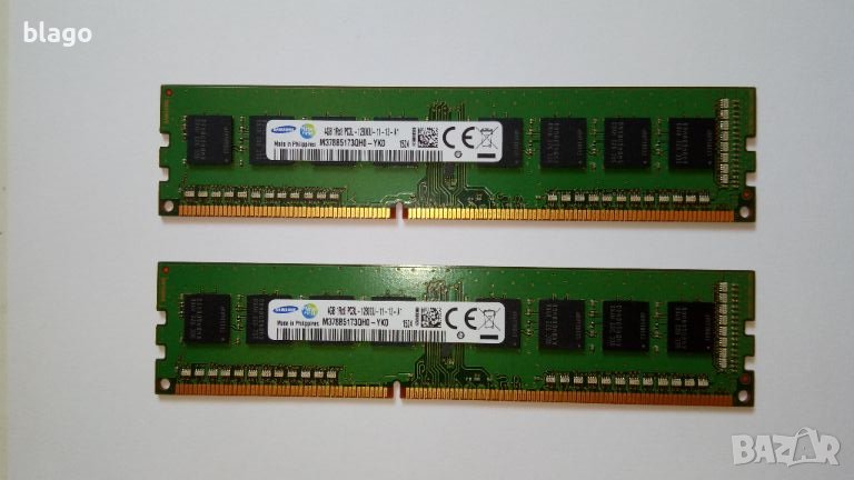 RAM памет SAMSUNG DDR3 PC3L 1600гхр 2X4GB, снимка 1