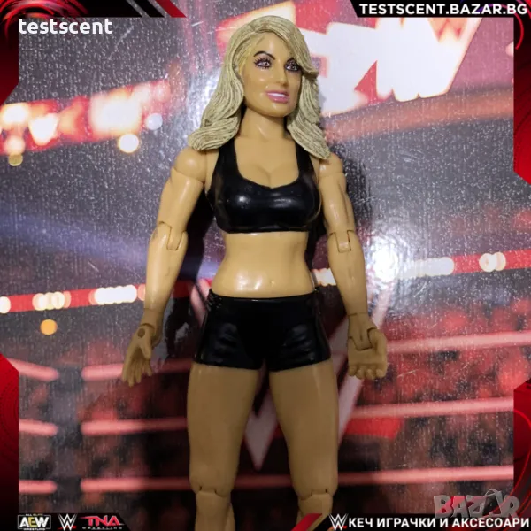 Екшън фигура WWF Trish Stratus Триш Стратус Jakks PPV WWF играчка figure Black, снимка 1