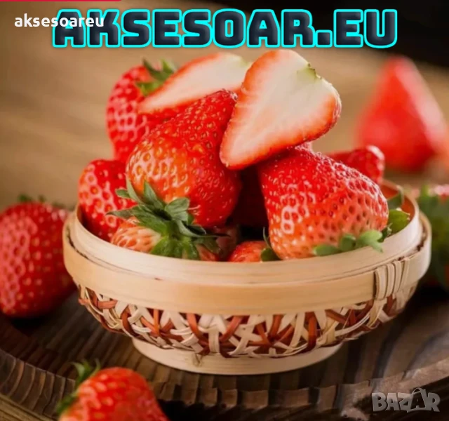 100 бр. семена от гигантска ягода градинско плодово растение сладки и вкусни червени отлични ягоди , снимка 1