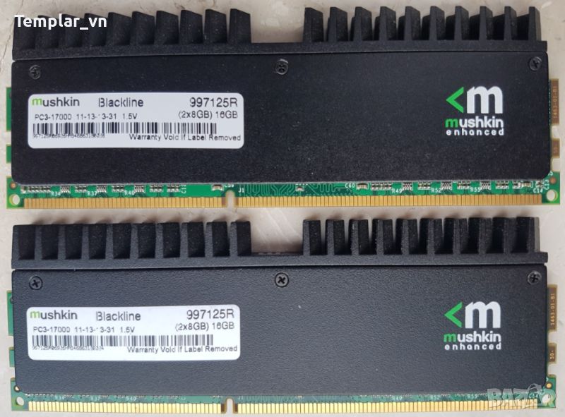 Mushkin Enhanced Blackline 2x8 GB DDR3 2133 Mhz PC3 17000, снимка 1