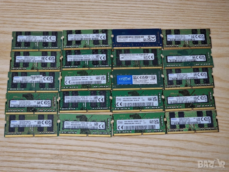 16GB DDR4 3200Mhz Samsung Hynix Crucial Рам Памет за лаптоп с гаранция!, снимка 1
