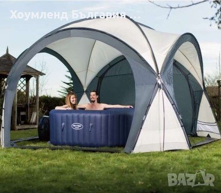 Голяма градинска шатра GAZEBO тента 3.9х3.9м с мрежа, снимка 1