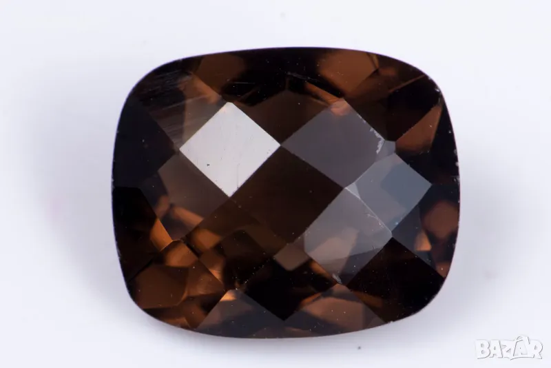 Опушен кварц 5.07ct cushion шлифовка №10, снимка 1