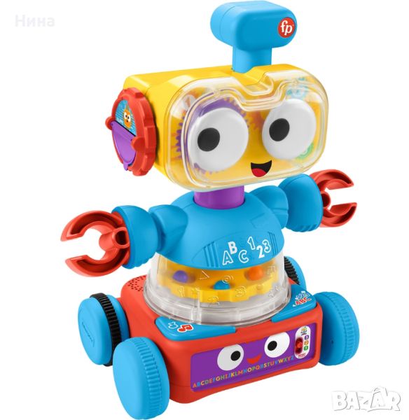 Интерактивна играчка Fisher-Price, обучаващ робот 4 в 1 , снимка 1