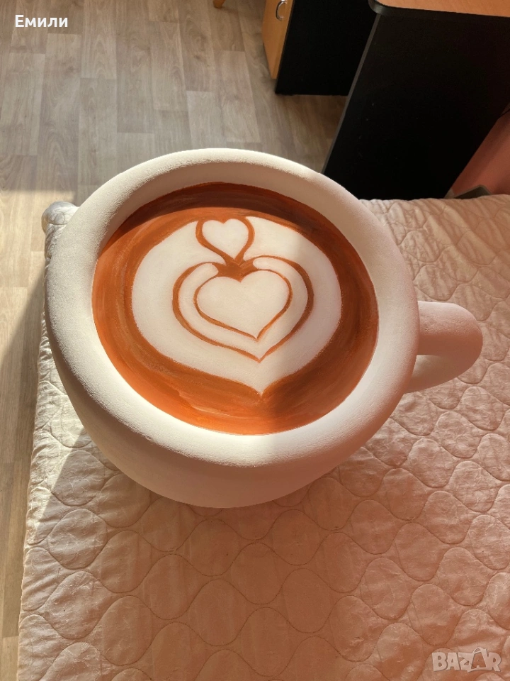 Масичка „Чаша Кафе“ с Твое Лого – Уникален Дизайн, снимка 1