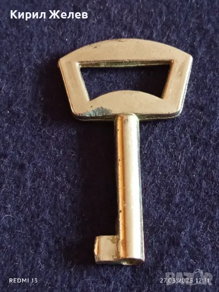 Стар ключ от соца за шкаф, ракла за КОЛЕКЦИЯ ДЕКОРАЦИЯ БИТОВ КЪТ 41026, снимка 1