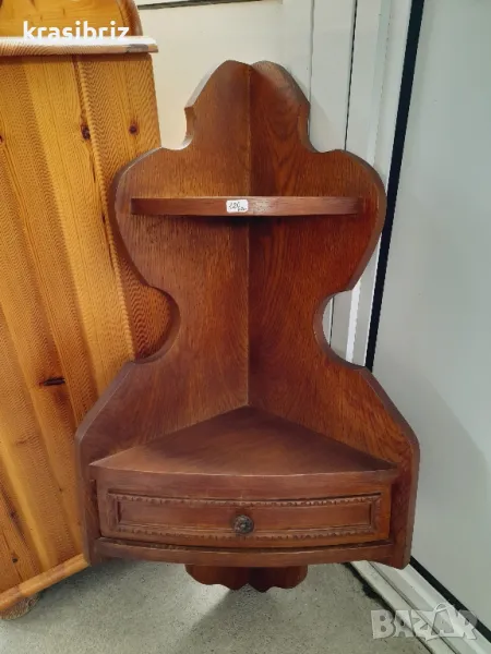 Масивна Ъглова Етажерка внос от Германия , снимка 1