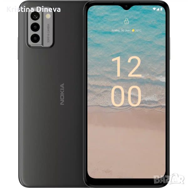 Смартфон GSM NOKIA G22 GREY 6.50 ", 128 GB, RAM 4 GB, 50+2+2 MP, разопакован / чисто нов, снимка 1