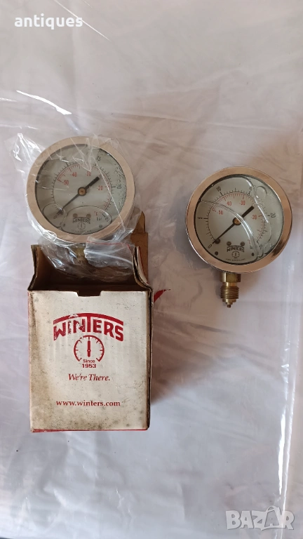 Манометър - WINTERS - PFQ1365 - 2.5"x1/4" - 0-25bar/celsius, снимка 1