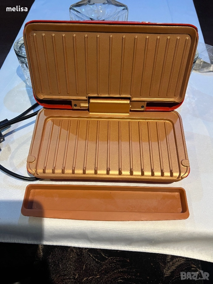 Max Chef - Електрическа скара за готвене с оттичане на мазнината, снимка 1