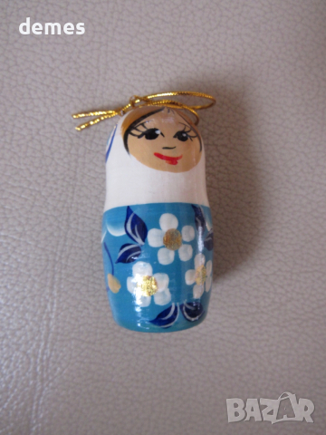 Сет 6 коледни играчки за елха -матрьошки, снимка 3 - Декорация за дома - 52880234