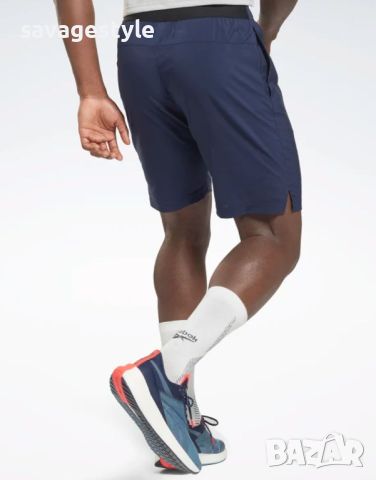 Мъжки къси панталони REEBOK Workout Ready Woven Shorts Navy, снимка 4 - Къси панталони - 45760619