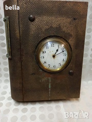 Масивен стар бронзов часовник-книга 6 кг, снимка 5 - Антикварни и старинни предмети - 46039907