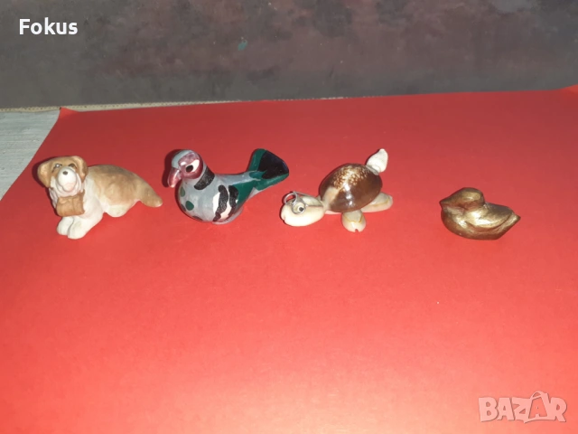 Лот красиви фигури миниатюри порцелан керамика бронз