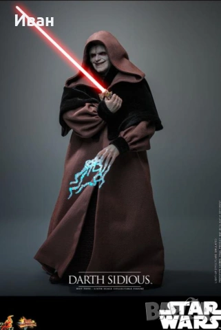 HOT TOYS Star Wars: Revenge of the Sith MMS745 Darth Sidious 1/6th Scale Collectible Figure , снимка 4 - Колекции - 53999548