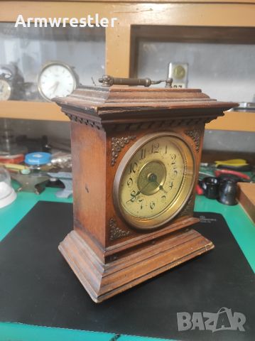 Стар Часовник Юнгханс с Будилник , снимка 6 - Антикварни и старинни предмети - 46249261
