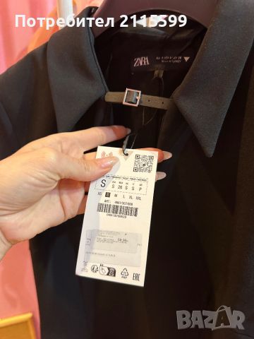 Zara мини черна рокля, снимка 4 - Рокли - 45954408