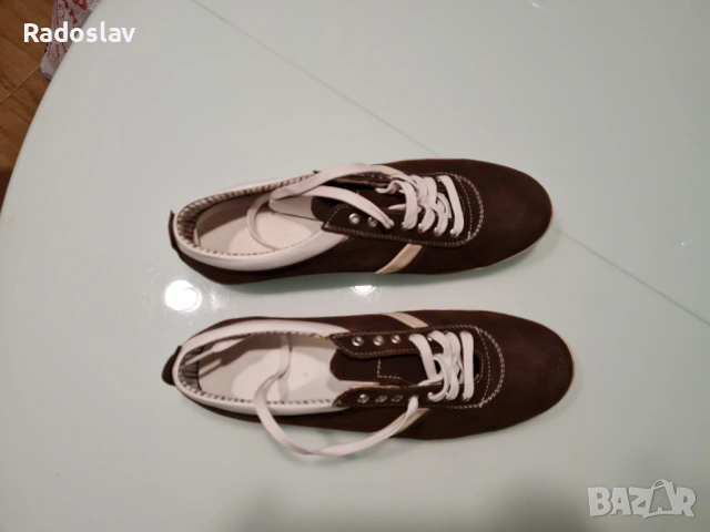 Кафяви обувки от набук 44 номер, снимка 2 - Ежедневни обувки - 54074825