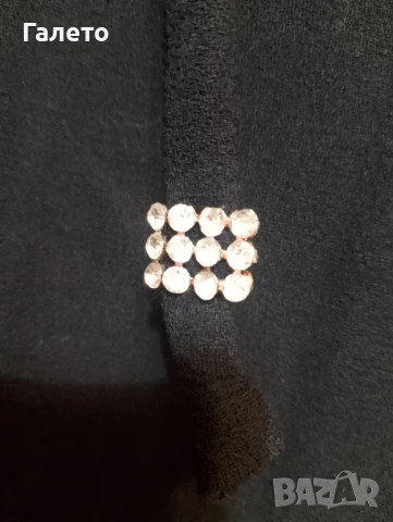 Дълга черна пола с колан с орнамент , снимка 5 - Поли - 50834496