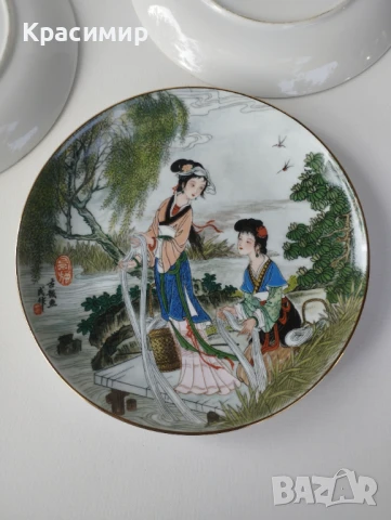 3 бр. японски декоративни чинии 💰 30 лв. за бр./трите за 85 лв., снимка 6 - Колекции - 50814097
