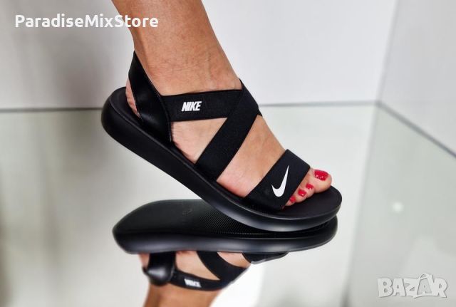 Дамски сандали Nike Реплика ААА+ черни, снимка 4 - Сандали - 46115636