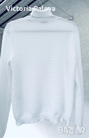 Луксозна бяла поло блуза PETER HAHN американски SUPIMA памук