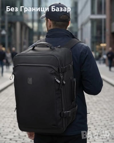 Нова Бизнес туристическа раница 40L за лаптоп 17.3'' пътуване работа, снимка 7 - Раници - 53835602