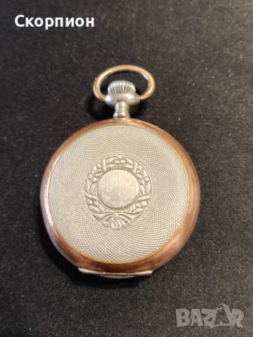 Джобен часовник - JUNGHANS - ГЕРМАНИЯ - ПРОМОЦИЯ с посребрени капаци позлата., снимка 4 - Джобни - 48361755