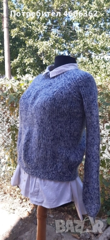 ръчно изплетен пуловер , снимка 5 - Жилетки - 51855461