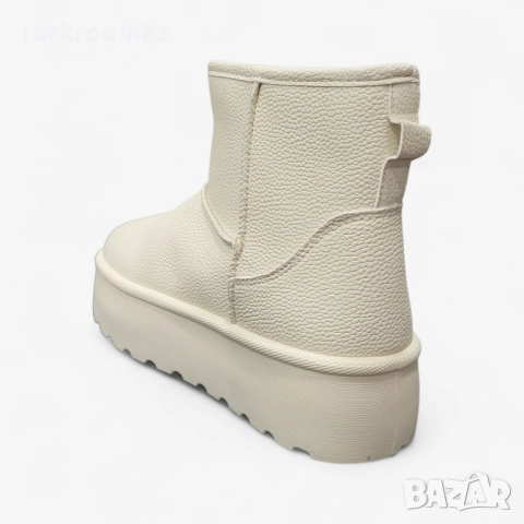 Дамски ботуши тип UGG с топъл хастар бежови SD2913-2 beige, снимка 3 - Дамски боти - 52694203