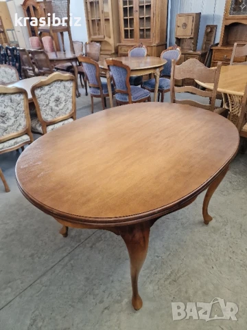 Масивна Барокова Разтегателна Маса-внос от Германия!, снимка 2 - Маси - 51243644