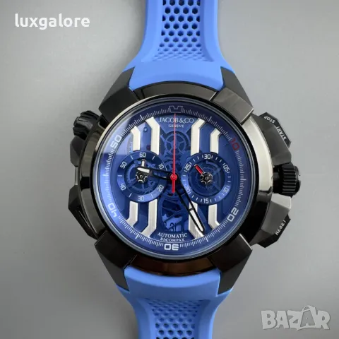 Mъжки часовник Jacob & Co. Epic X Chrono Blue с кварцов механизъм, снимка 1 - Мъжки - 47924294