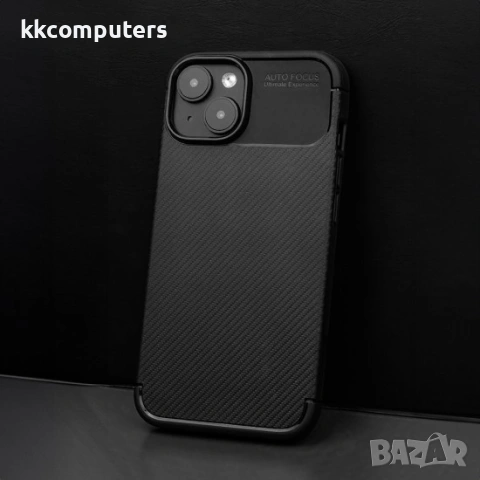 Кейс bSmart Carbon Auto Focus за iPhone 17 Pro Max (6.9), черен и Протектор, снимка 2 - Калъфи, кейсове - 54157684